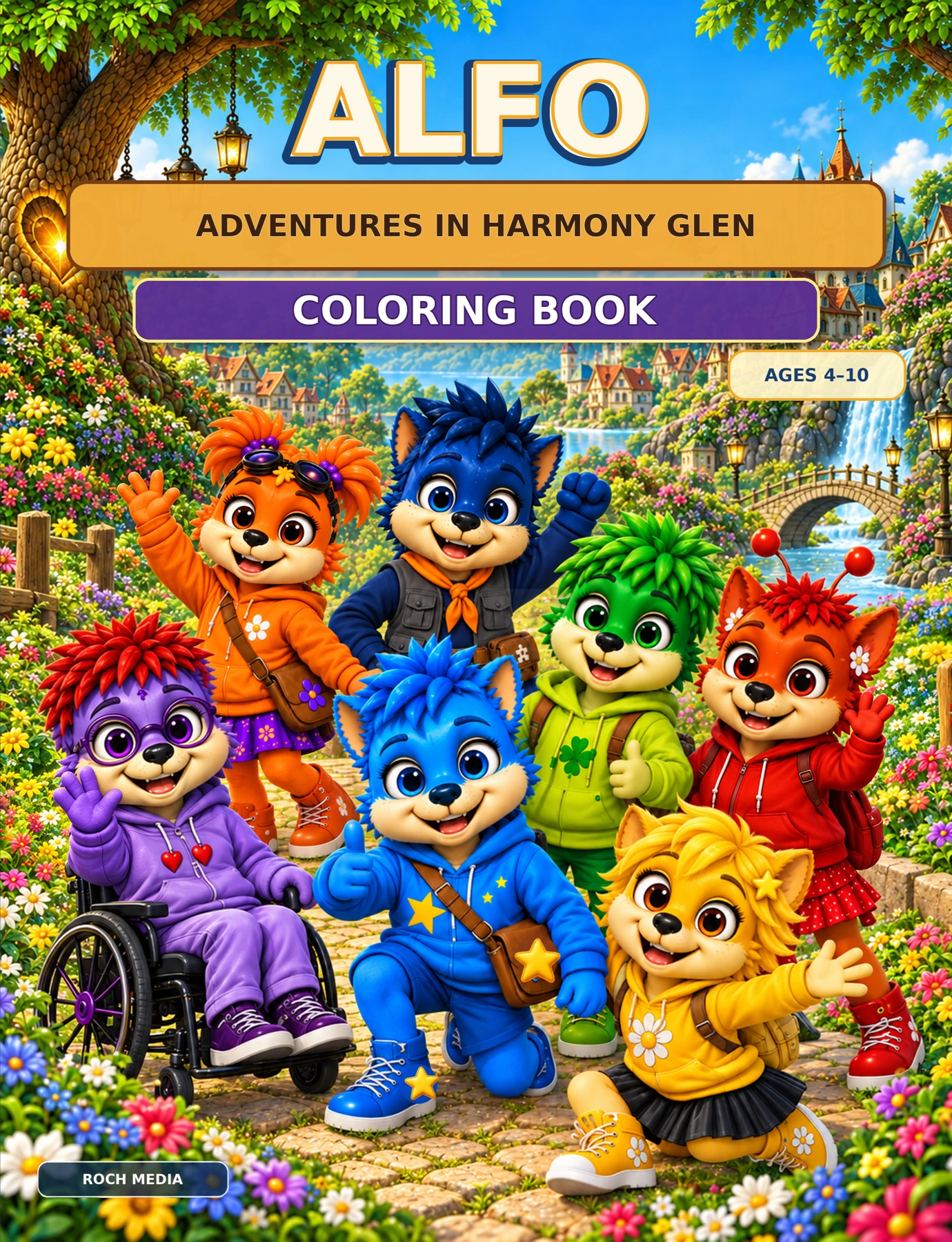 ALFO: Adventures in Harmony Glen Coloring Book corrected cover